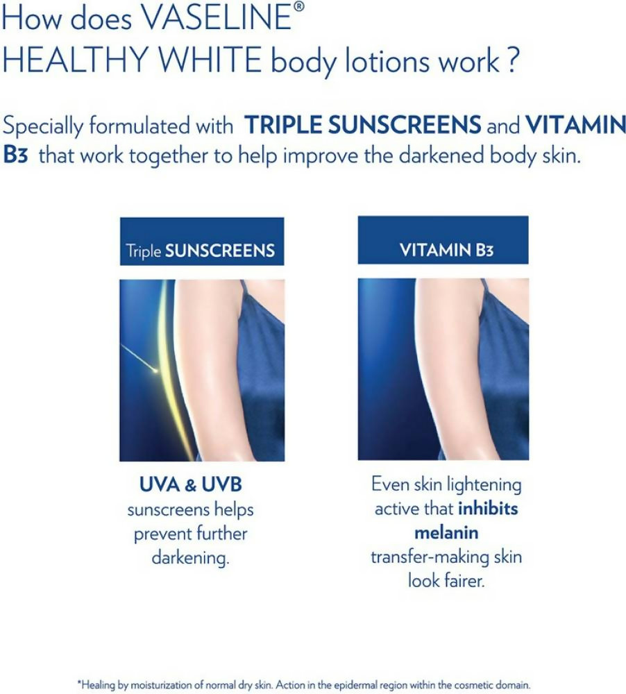 Vaseline Healthy White SPF 24 UVA and UVB protection PA++ - Distacart