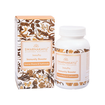 Swarnakayu ImmuPro Immunity Booster Tablets With Swarna Bhasma & Yashtimadhu - Distacart