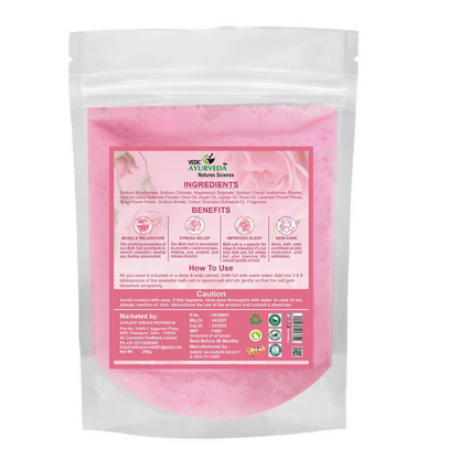 VedicAyurveda Rose Bath Salt - Dista