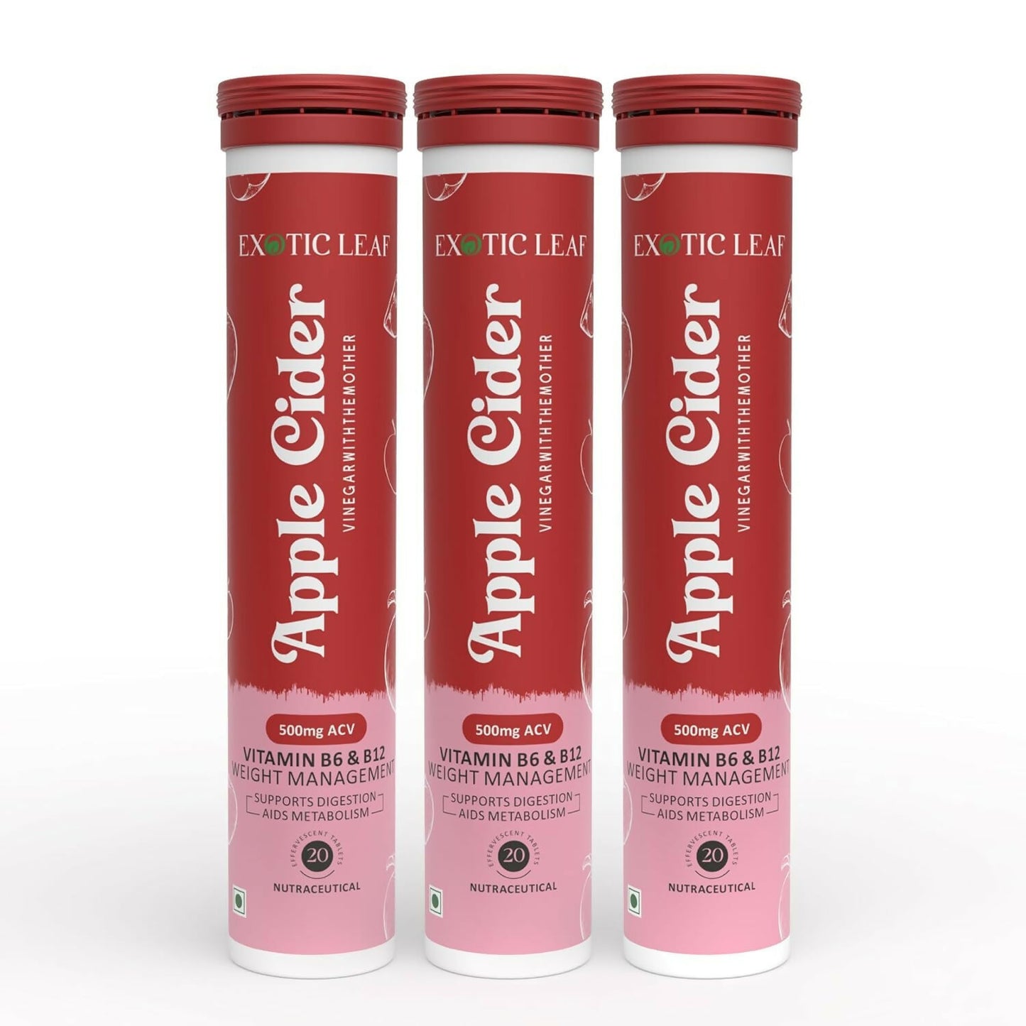 Exotic Leaf Apple Cider Vinegar Tablets - Distacart