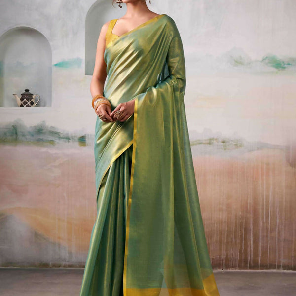 Astita Tissue Silk Light Green Saree