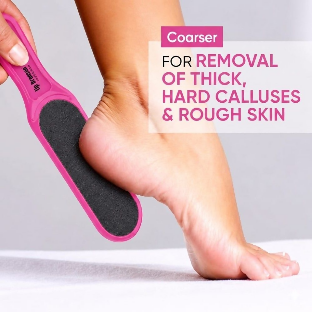 Bronson Professional Double Sided Emery Foot File Callus, Dead Skin Remover - Dista