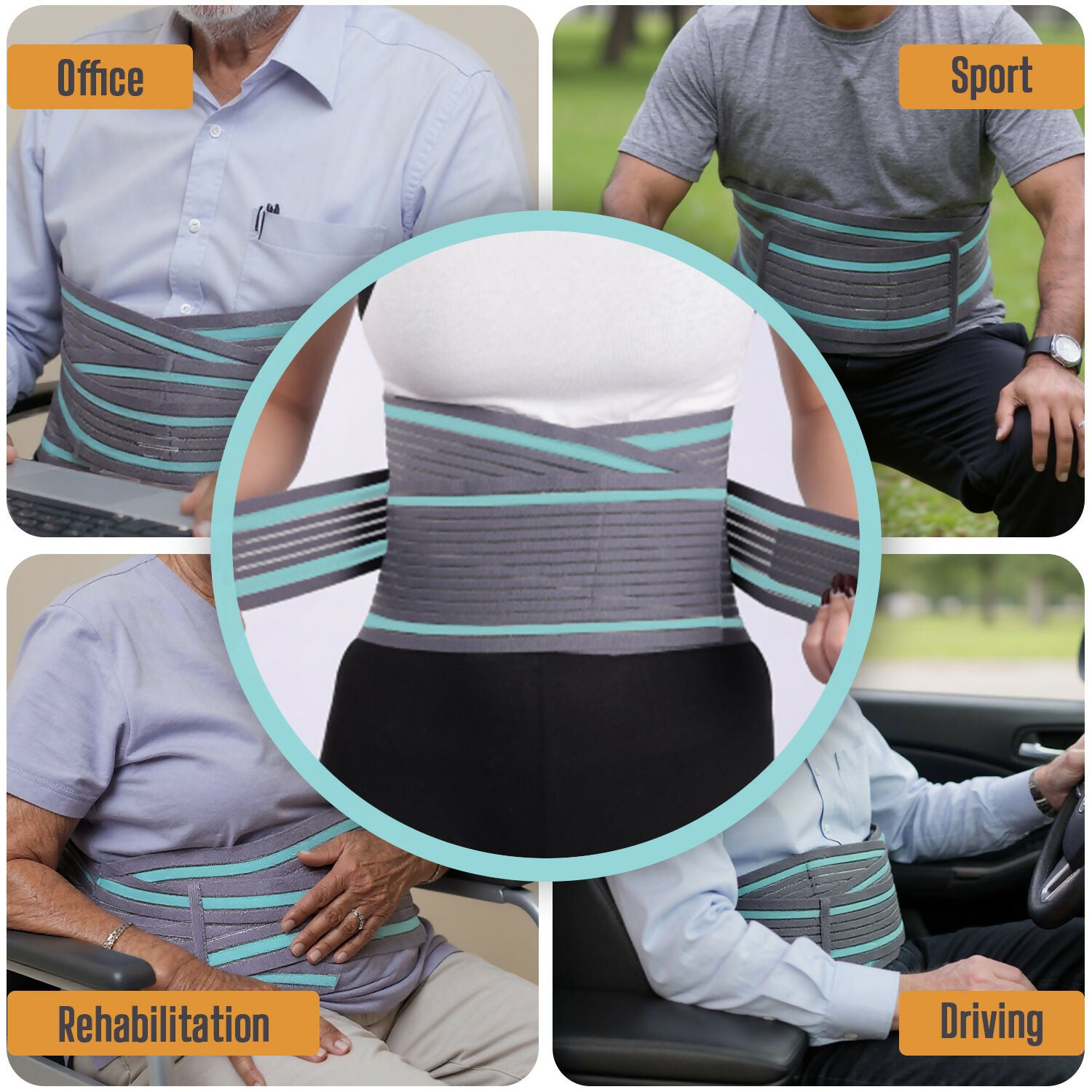 Orth-rem Back Support Brace For Men & Women Lower Back Pain Relief Belt