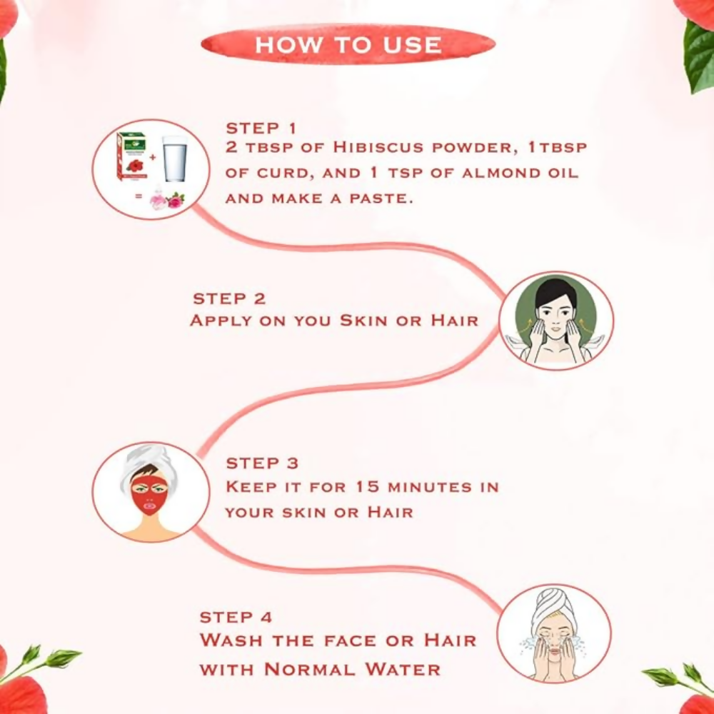 VedicAyurveda Bio-Organic Industry Hibiscus Powder - Dista