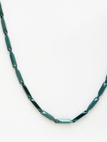 Thumbnail for NVR Men's Green Rhodium-Plated Stainless Steel Chain - Distacart