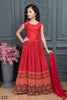 Kids Wedding Designer Red Georgette Lehenga Choli - Aaradhna - Distacart