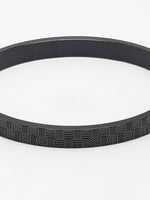 Thumbnail for NVR Men's Black Rhodium-Plated Stainless Steel Kada Bracelet - Distacart