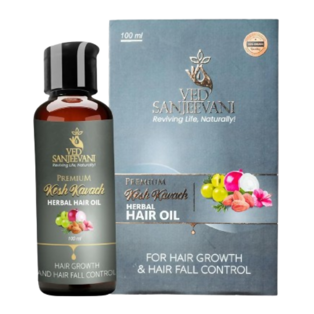 Ved Sanjeevani Kesh Kavach Herbal Hair Oil - Dista