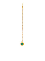Thumbnail for Ruby Raang Green Meenakari Kundan Maang Tikka