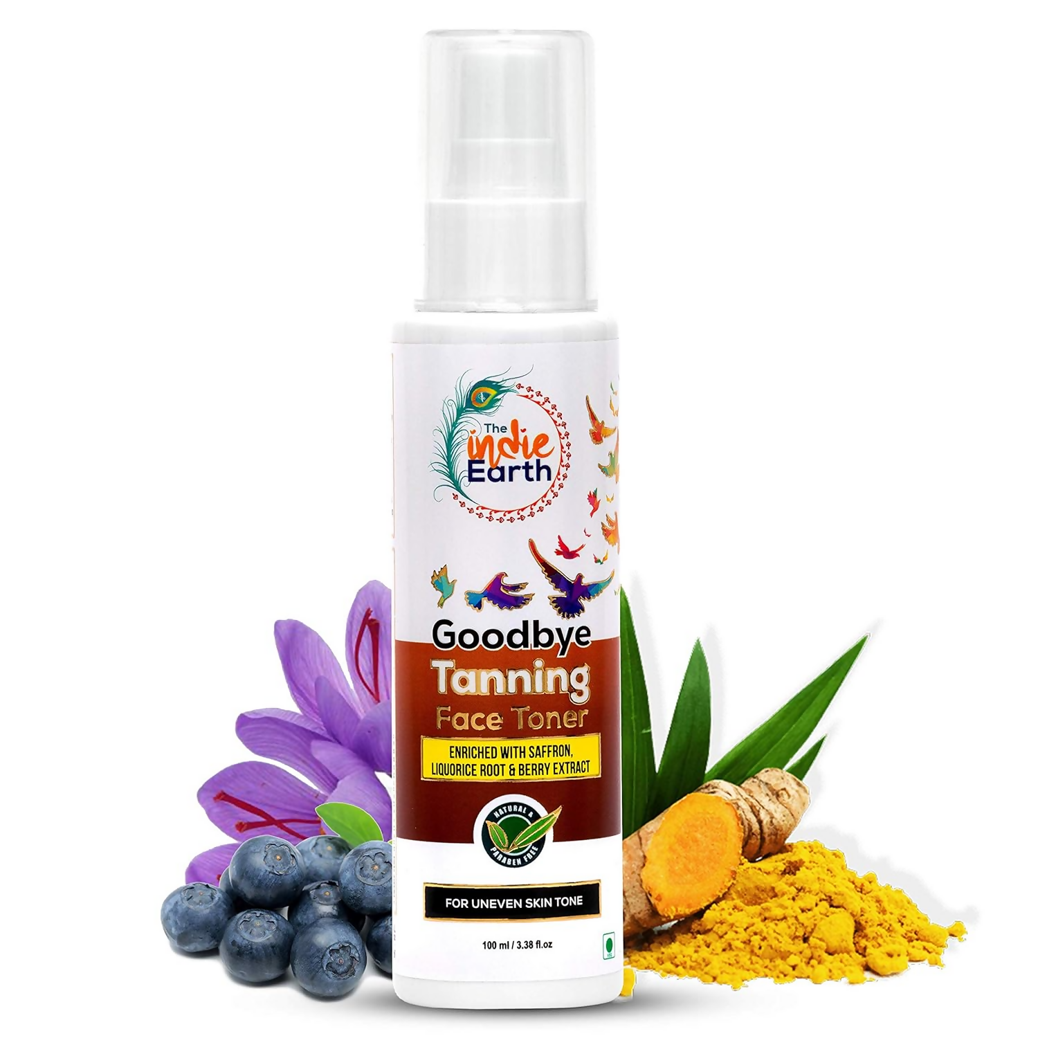 The Indie Earth Goodbye Tanning (Skin Brightening) Face Toner - Distacart