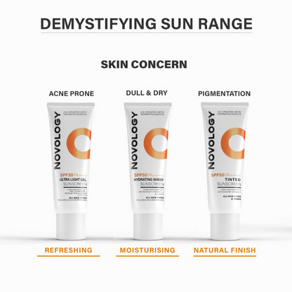 Novology SPF 50 PA++++ Tinted Sunscreen - Distacart