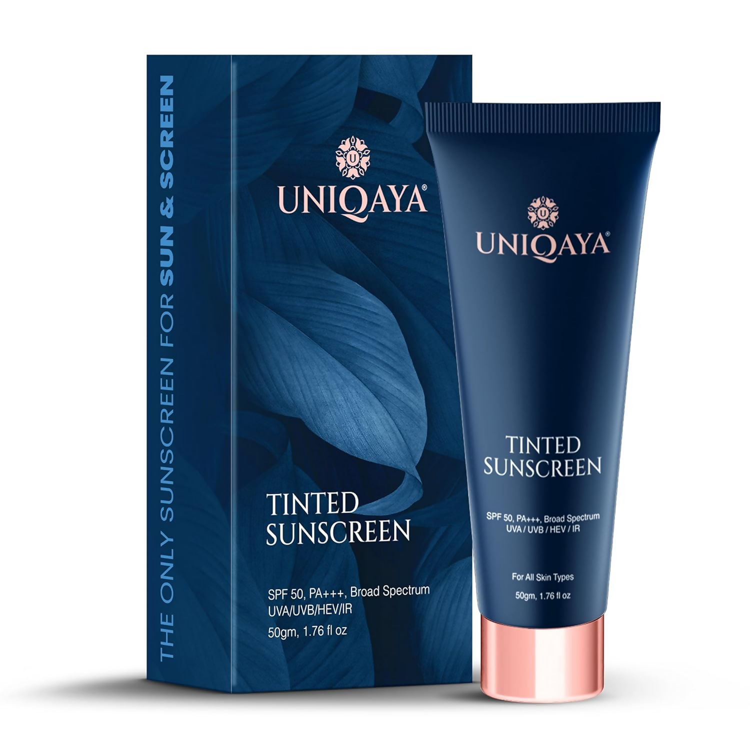 Uniqaya Tinted Sunscreen Spf 50 PA+++|Tinted Sunscreen - Distacart
