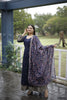 Aayaa Designer Embroidery Zari Sequins-Work Faux Blooming Georgette Suit - Navy Blue - Distacart