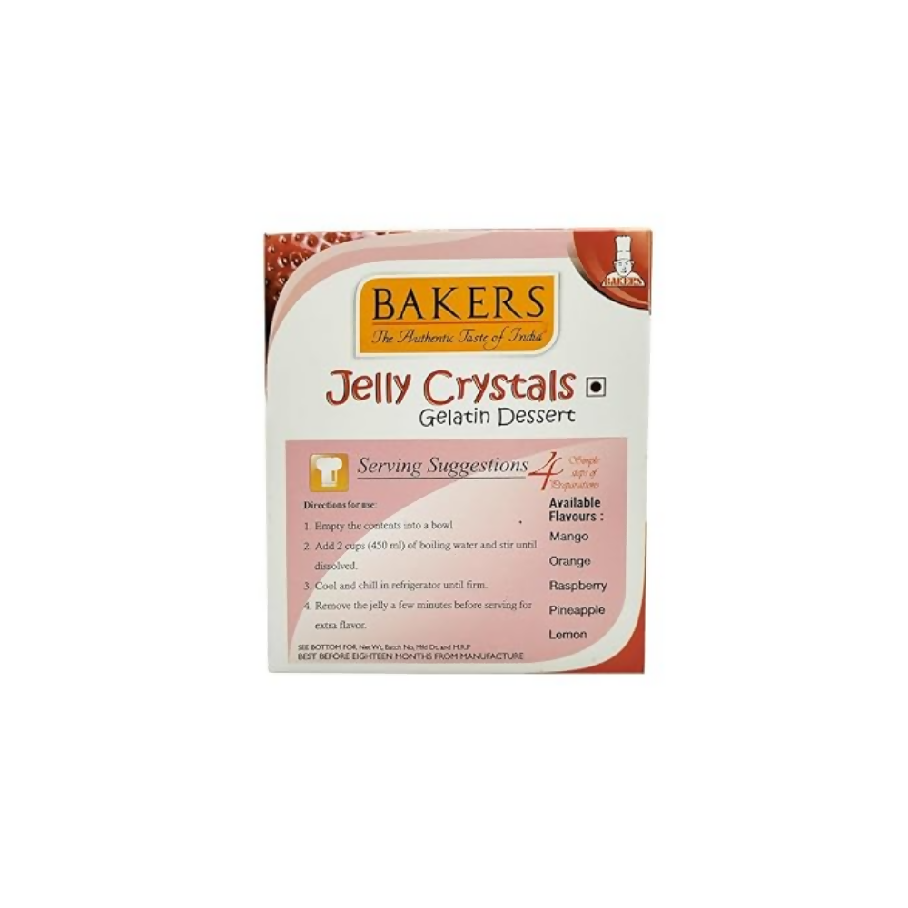 BAKERS Jelly Crystals (Gelatin Dessert) - Strawberry - Dista