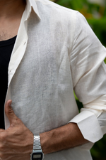 Thumbnail for Linen Light Blue Coastal Calm Shirt By Hilo Design