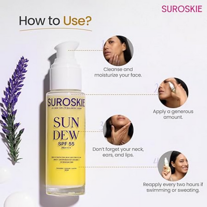 SUROSKIE SUN DEW SPF 55 PA++++ - Distacart