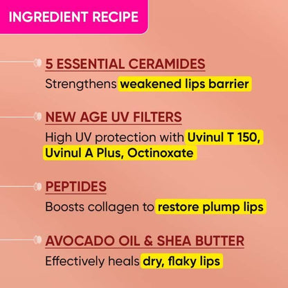 Dot & Key Barrier Repair Ceramide & Peptide SPF 50 Lip Balm - Warm Nude - Distacart