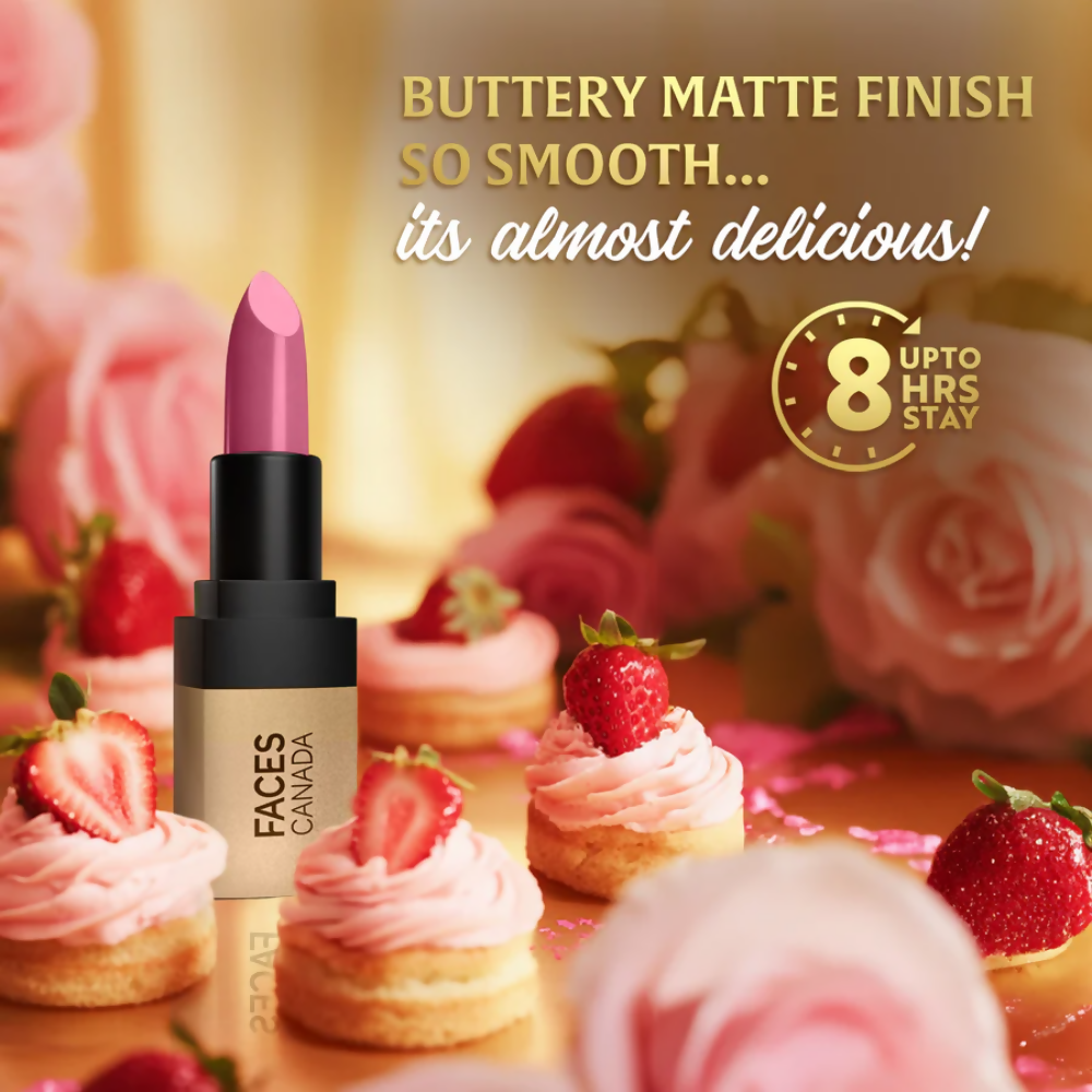 Faces Canada Comfy Matte Velvet Touch Lipstick - Strawberry Shortcake 10 - Distacart