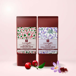 Ningen Bearberry Under Arm Cream and Saffron Knee Elbow Cream Combo - Distacart