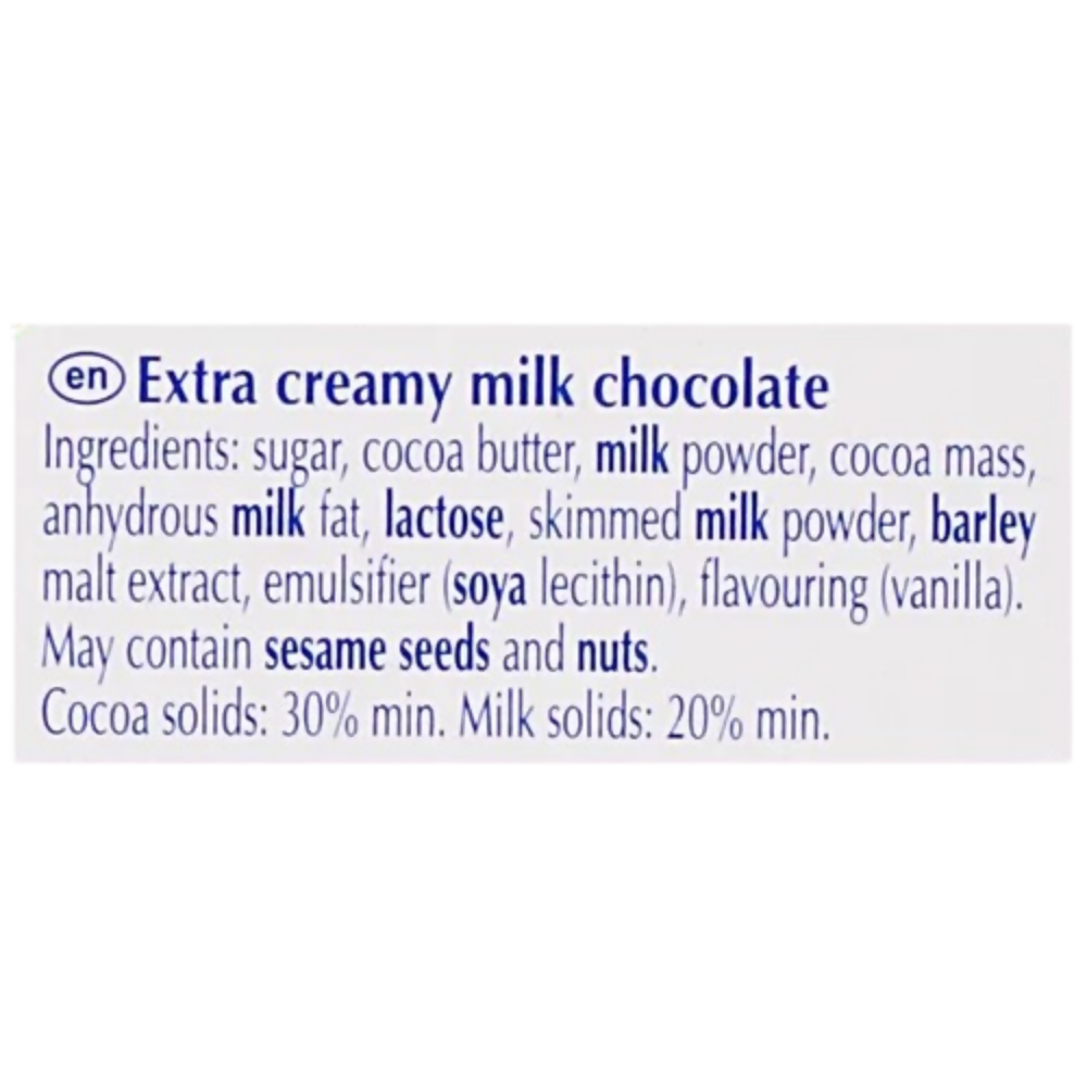 Lindt Excellence Milk Chocolate - Extra Creamy - Dista