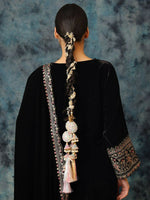 Thumbnail for Ruby Raang Colorful Mirror Work Parandi - Distacart