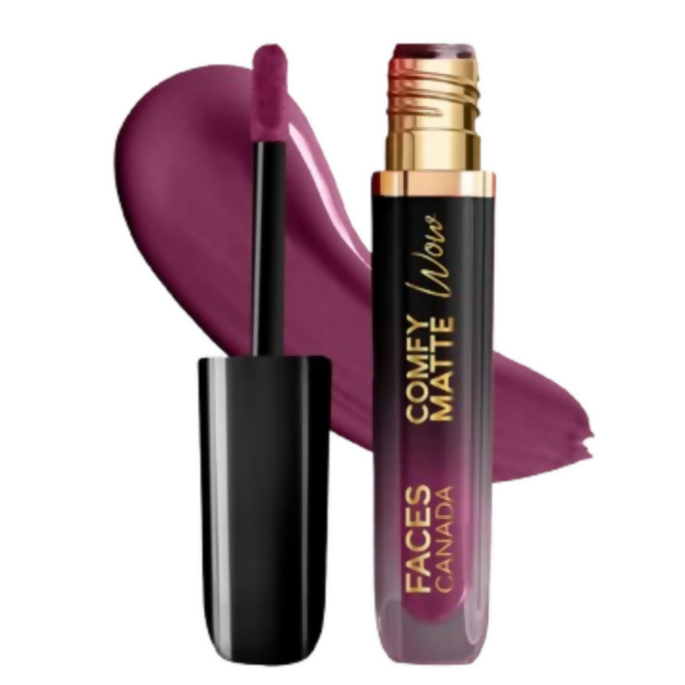 Faces Canada Comfy Matte Wow Liquid Lipstick - Orchid Opulence 10 - Distacart