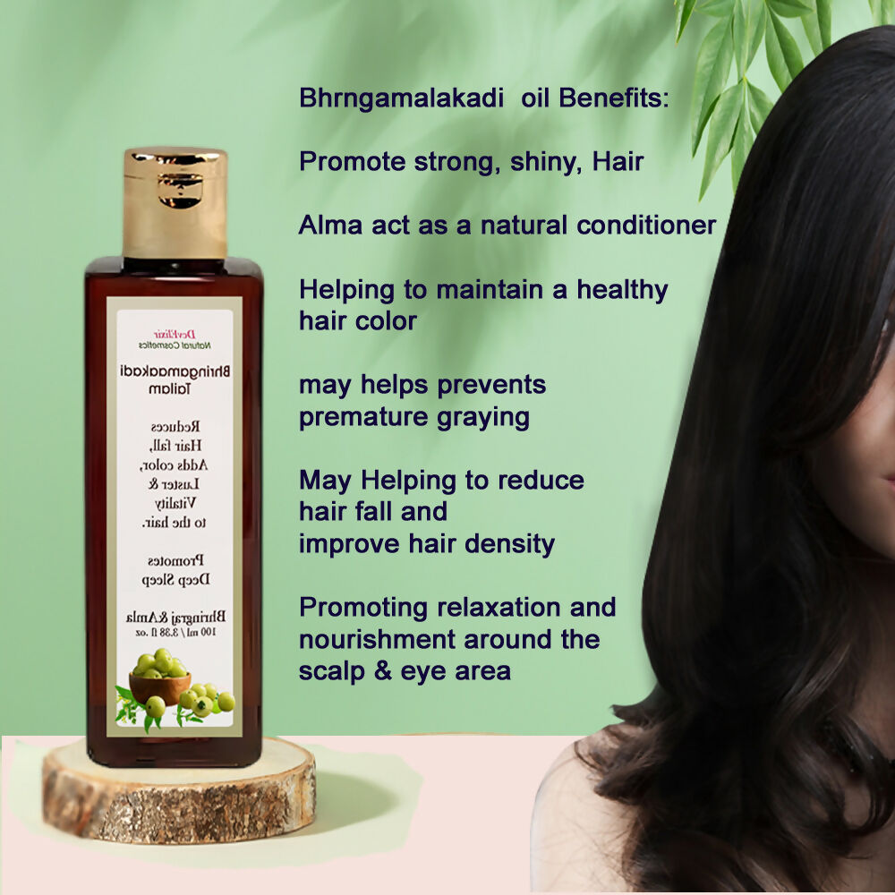 Before  After Hair Care with Bhringakamalakadi Tailam result is reduced hair fall and improved hair thick copy