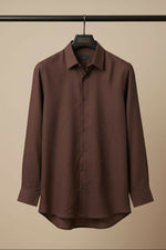 Thumbnail for Earthline— Brown Cotton Shirt by Hilo Design - Dista