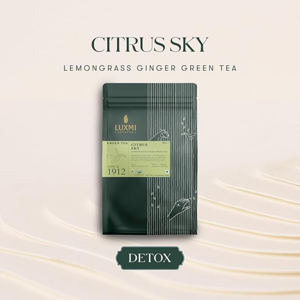 Luxmi Estates Citrus Sky - Lemongrass Ginger Green Tea - Dista