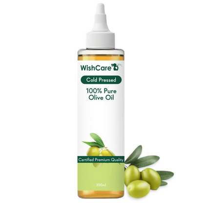 WishCare100% Pure Premium Cold Pressed Olive Oil For Hair & Skin - Distacart
