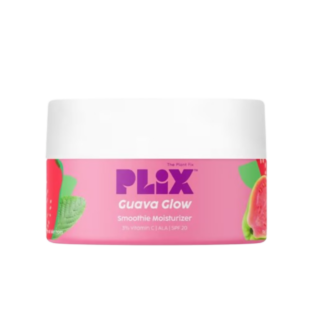PLIX The Plant Fix 3% Vitamin C Guava Glow Smoothie Moisturizer For Brighter Skin With SPF 20, For Even-toned Skin
