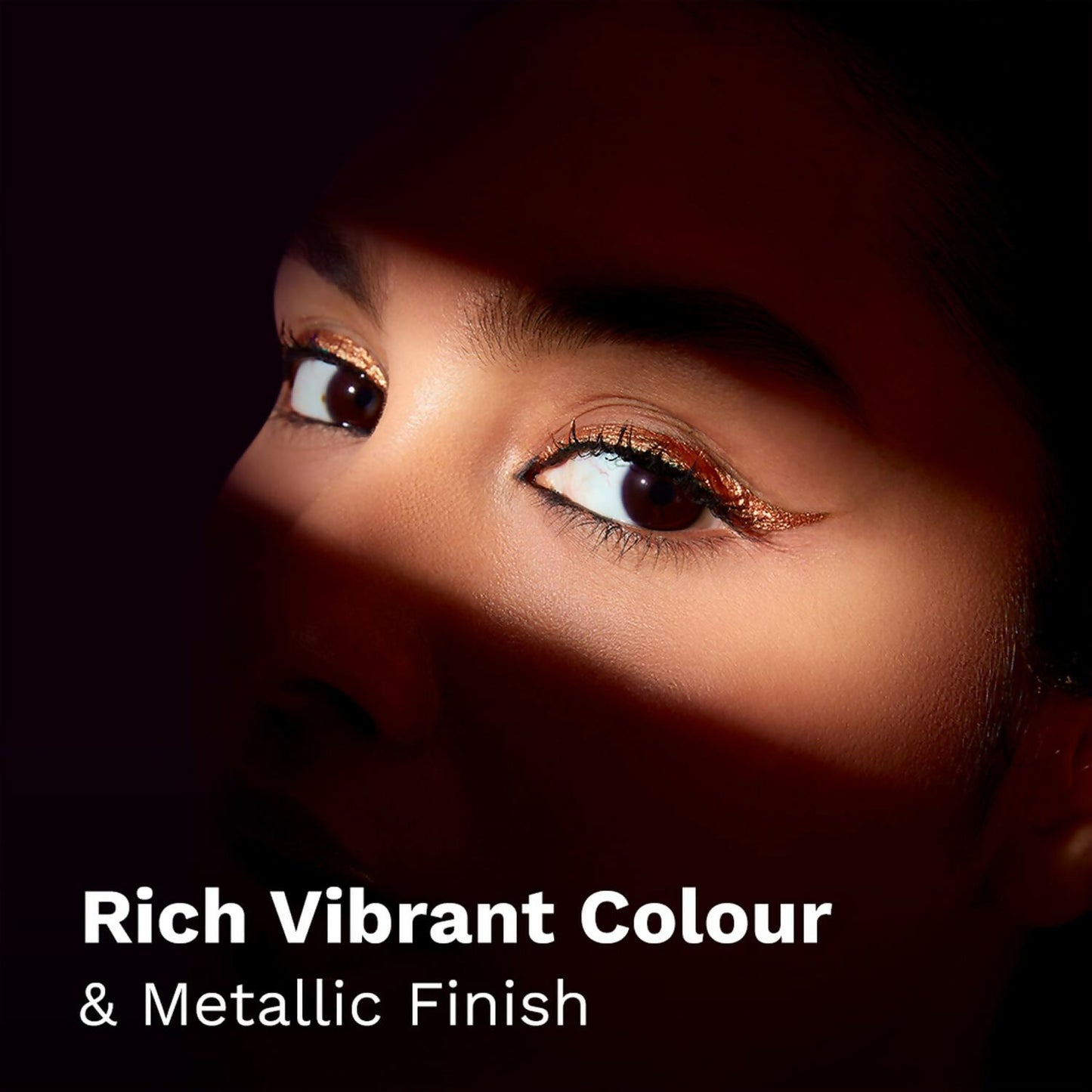 Pilgrim Metallic Eyeliner Boldly Bronze, Long Lasting & Smudge Proof Enriched With Argan Oil - Distacart