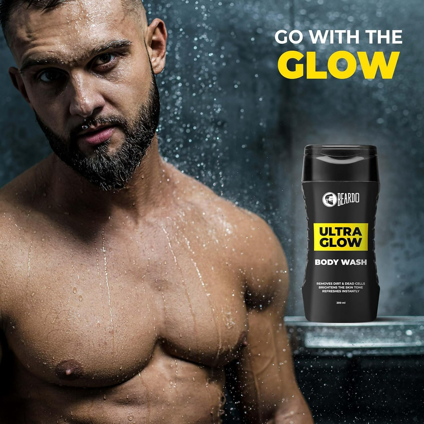 Beardo Ultra Glow Bodywash & Facewash Duo Kit Hydrated and Refreshing Skin - Distacart