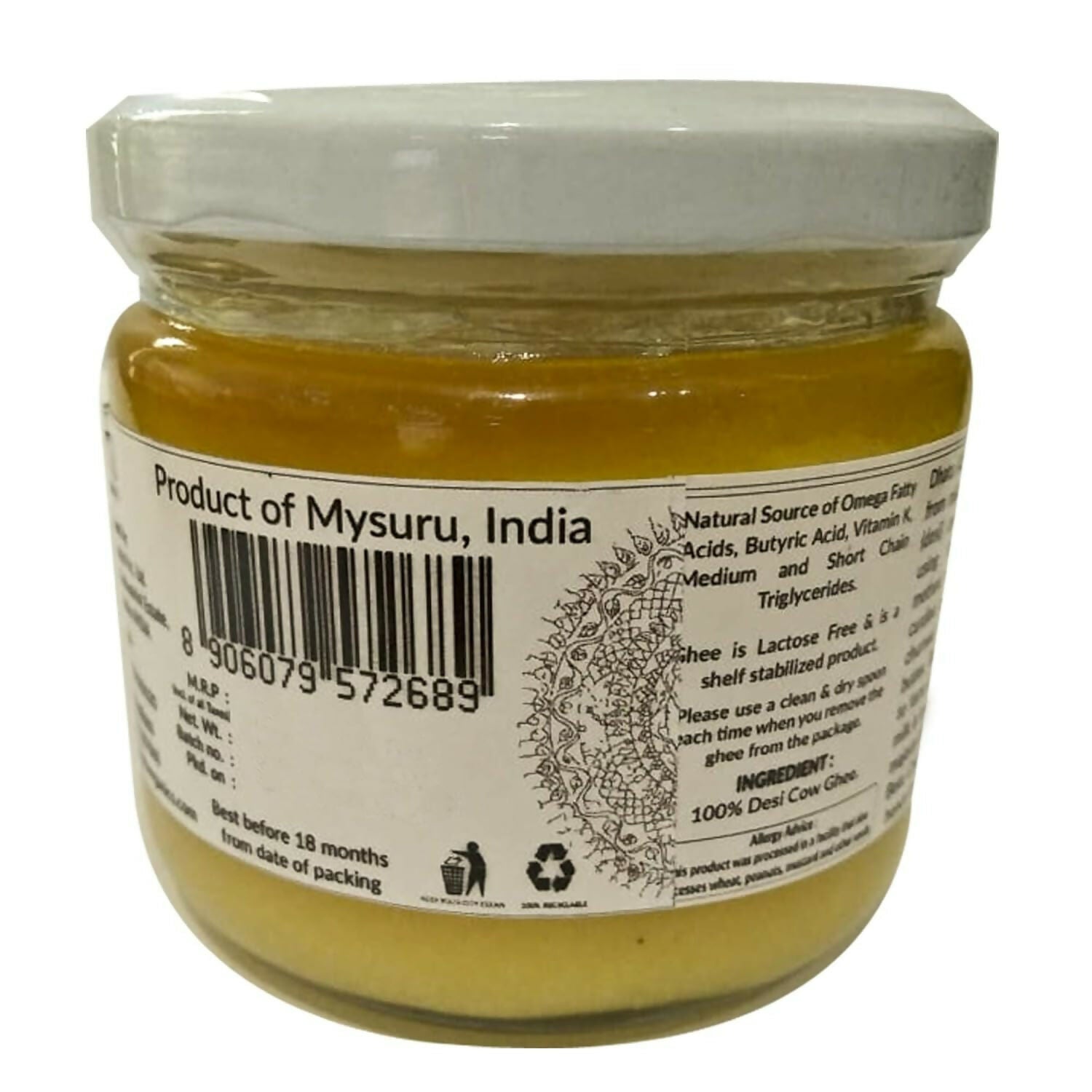Dhatu Organics & Naturals A2 Desi Ghee - Distacart