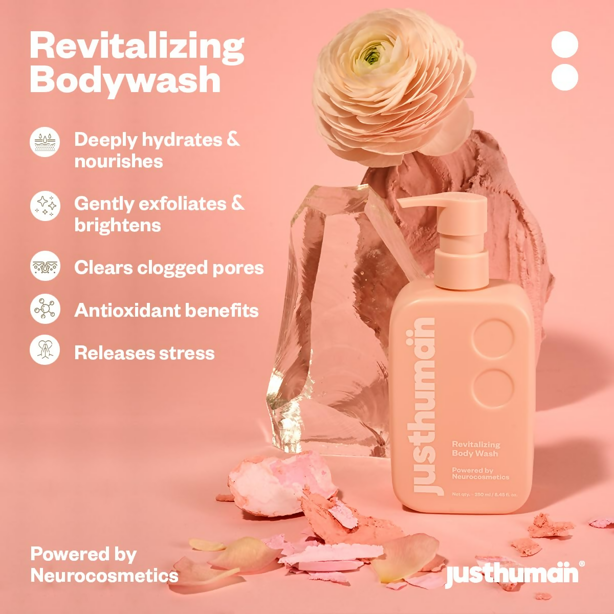 JustHuman Revitalizing Body Wash - Distacart