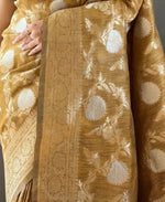 Thumbnail for Preksha Creation Banarasi Soft Silk Women Yellow Saree - Distacart