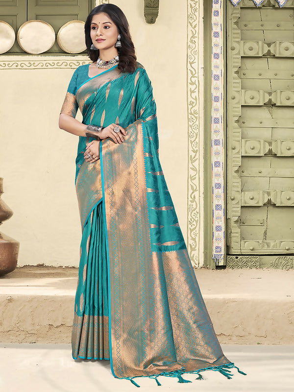 Astita Silk Sky Blue Saree