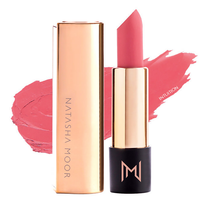 Natasha Moor Silk Suede Lipstick - Intuition - Distacart
