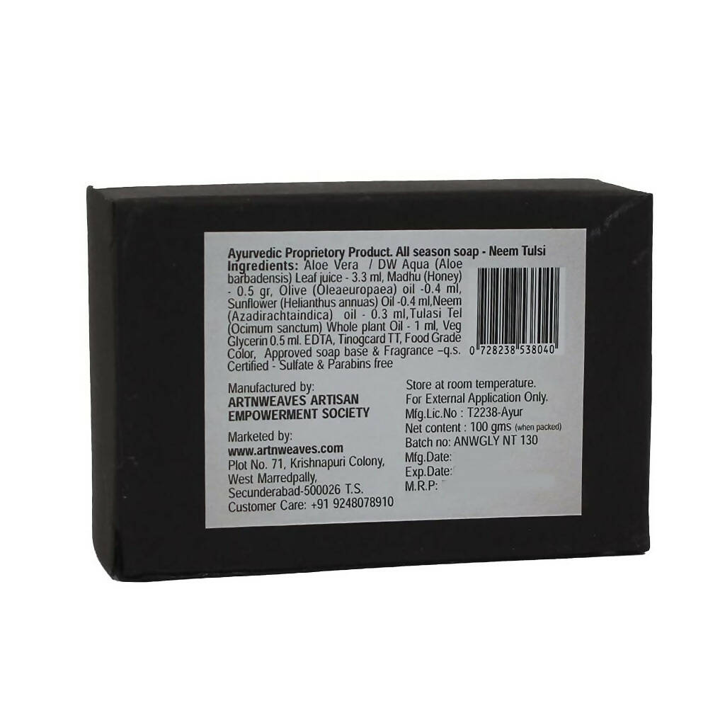 artNweaves Handmade Glycerin Soap Neem Tulsi - Distacart