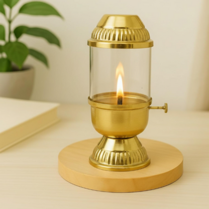 CraftVatika Pure Brass Akhand Diya - Dista