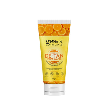 Globus Naturals De Tan Face Wash, Suitable For All Skin Types - Distacart