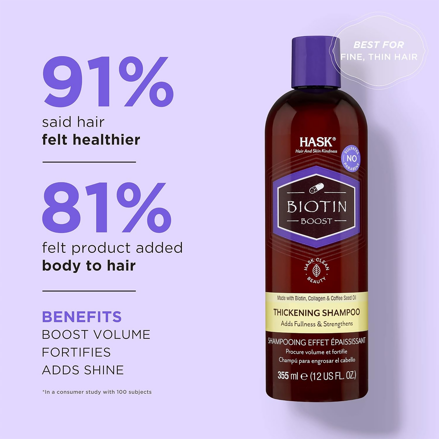 HASK Biotin Boost Thickening Shampoo - Distacart