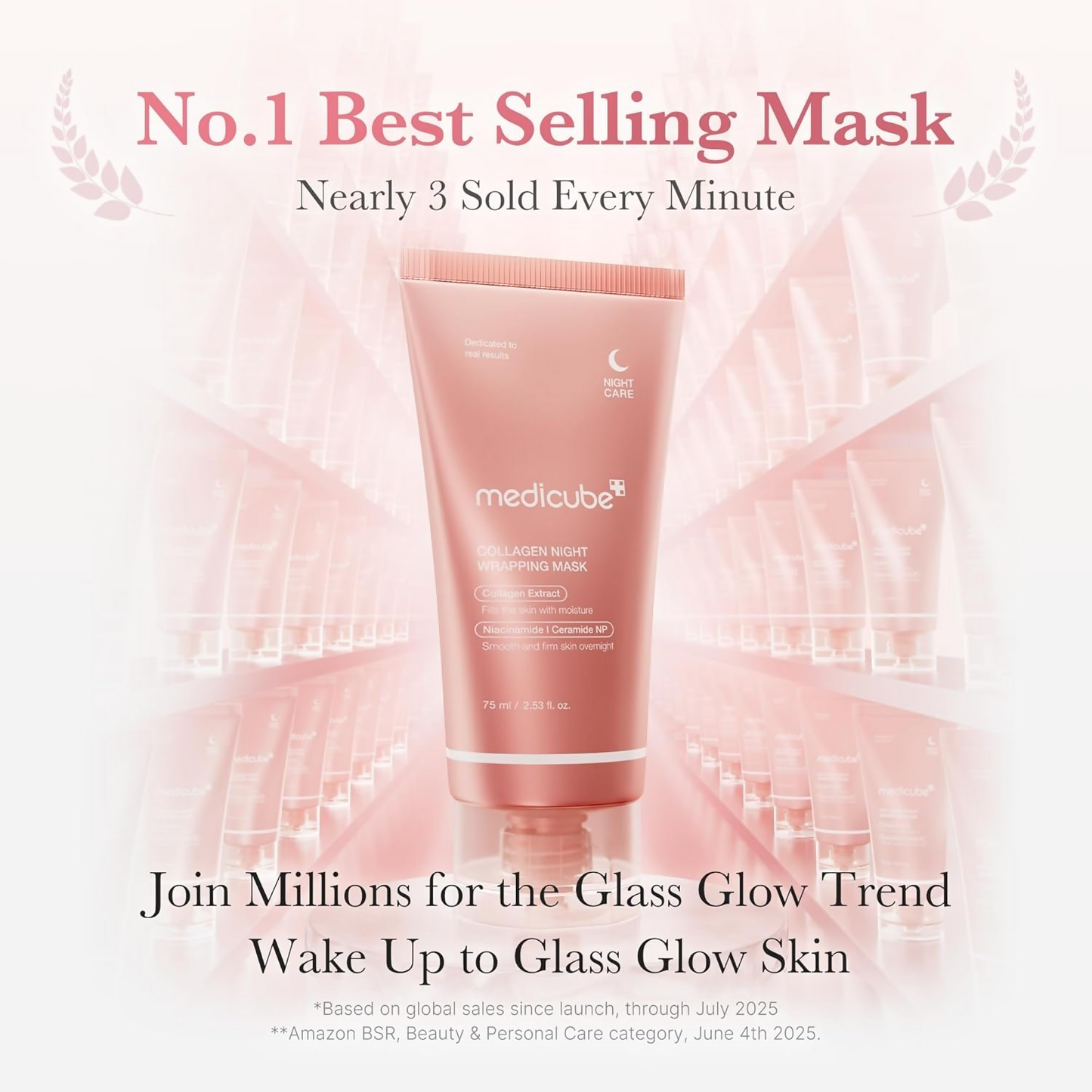 Medicube Collagen Overnight Wrapping Peel Off Facial Mask Pack - Dista