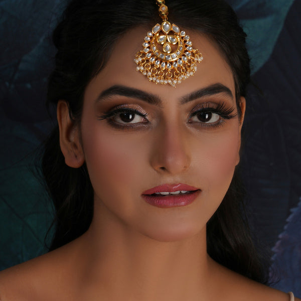 Kundan Maang Tikka (Gold) - Ruby Raang - Distacart