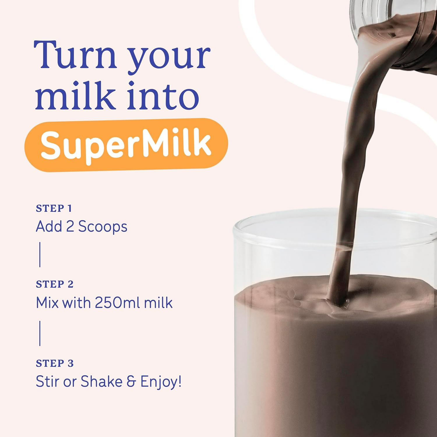 Gritzo SuperMilk Overall Growth (7-12y Boys) - Double Chocolate, with Super Gummies - Strawberry - Distacart