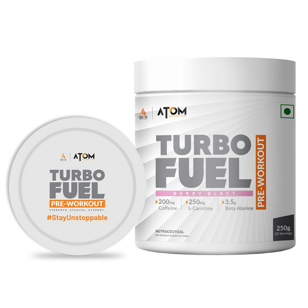 As-It-Is Atom Turbo Fuel Pre-Workout Formula Berry Blast Flavour