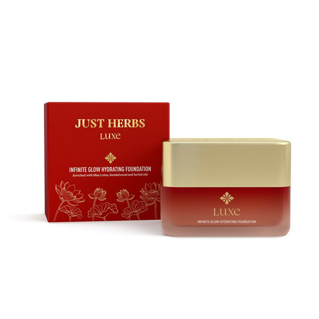 Just Herbs Luxe Infinite Glow Hydrating Foundation Non-Cakey & Long-Lasting (Beige) - Distacart