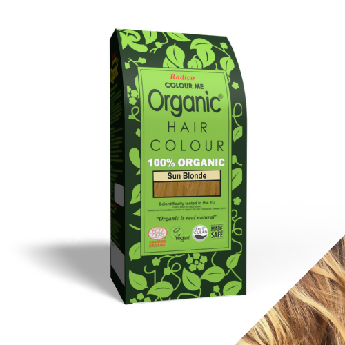 Radico Organic Hair Color Powder - Sun Blonde - Distacart