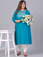 Thumbnail for Sztori Women Yoke Design Mirror Work Kurta