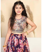 Thumbnail for Joban Fashion Girl's Wine Color Lehenga Choli